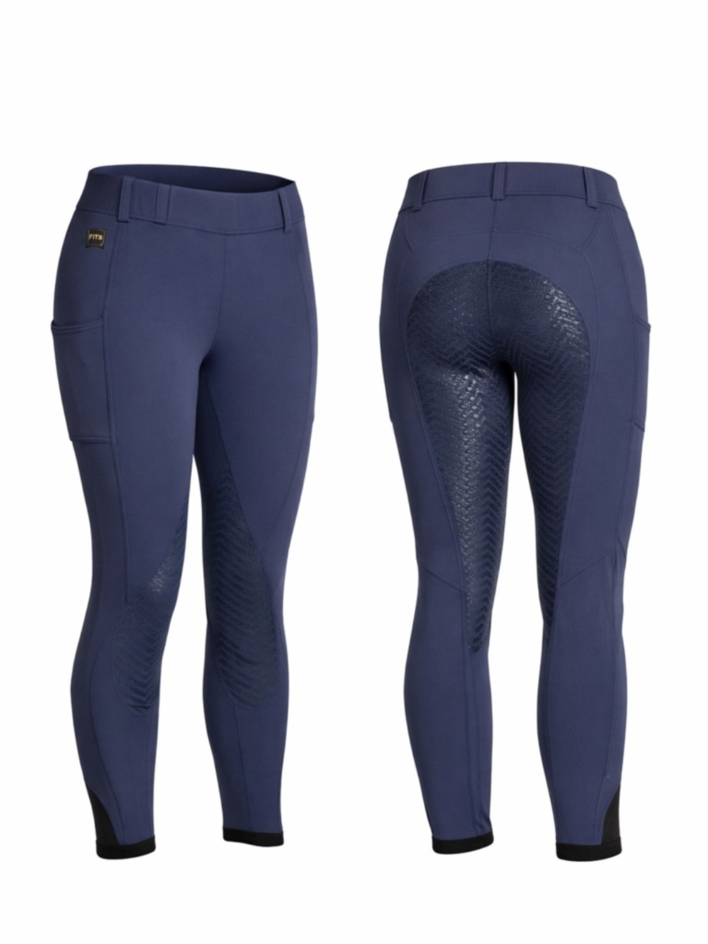 FITS Tech-Tread Full Seat Riding Breeches, Ink, Size Medium, NWT